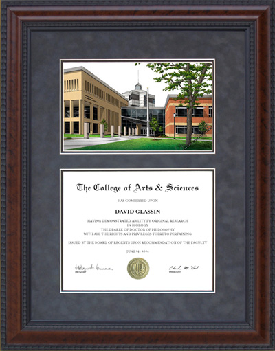 St. Cloud State University (SCSU) Diploma Frame with Campus Lithograph