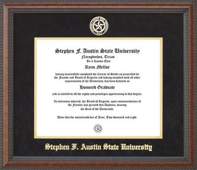 SFA Classic Diploma Frame with Gold Embossed Mat