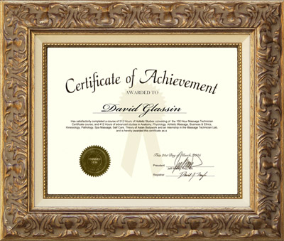 Signature Certificate Frame with Pongee Silk Liner