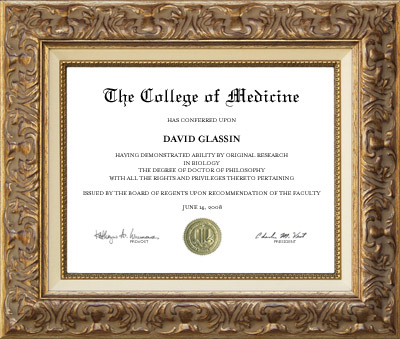 Signature Diploma Frame with Pongee Silk Liner