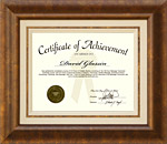 Wordyisms Signature Certificate Frame with Inlaid Wood