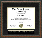 East Texas Baptist University (ETBU) Diploma Frame