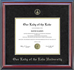 OLLU Diploma Frame with Embossed Mat