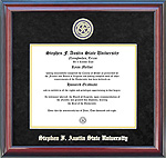 Stephen F. Austin Diploma Frame with Black Suede Mat