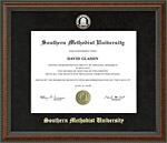 Southern Methodist University Embossed Diploma Frame
