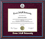 Texas A&M University (TAMU) School Seal Frame