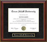 Texas A&M University (TAMU) Mahogany Diploma Frame