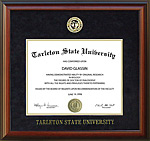Tarleton State Diploma Frame with Embossed Suede Mat