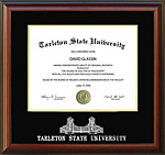 Tarleton Diploma Frame with Etched Gates