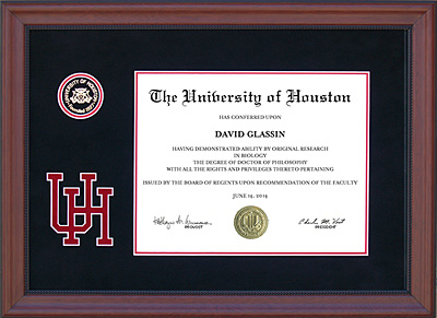 diploma houston university uh frame seal frames texas recessed designer tx wordyisms