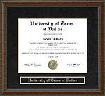 University of Texas at Dallas (UTD) Diploma Frame