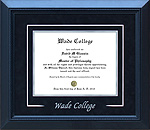 Wade College Diploma Frame with V-Groove