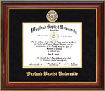 Wayland Cherry Diploma Frame with Embossed Seal