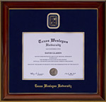Texas Wesleyan Designer Diploma Frame