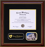 Texas Wesleyan Designer Diploma Frame
