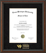 Texas Wesleyan School of Law Classic Diploma Frame