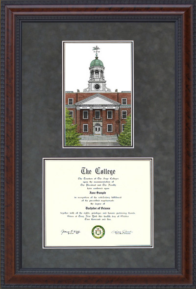 Speed School of Engineering Diploma Frame with Campus Lithograph