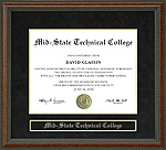 Mid-State Technical College (MSTC) Diploma Frame