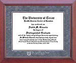 UTHSC-H Diploma Frame in Grey Suede
