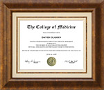 Wordyisms Signature Diploma Frame with Inlaid Wood