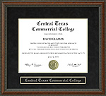 Central Texas Commercial College Diploma Frame