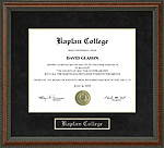 Kaplan College Diploma Frame