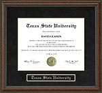 Texas State University Diploma Frame
