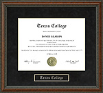 Texas College Diploma Frame