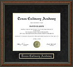 Texas Culinary Academy (TCA) Diploma Frame