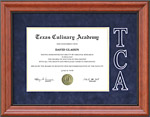 TCA Diploma Frame with Bevel-Cut Logo