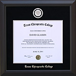 Texas Chiropractic Medallion Diploma Frame