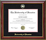 UH Diploma Frame with Gold Embossed Mat