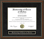 University of Texas at Dallas (UTD) Diploma Frame