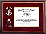 WTAMU Diploma Frame with Campus Photo and Etched Logo