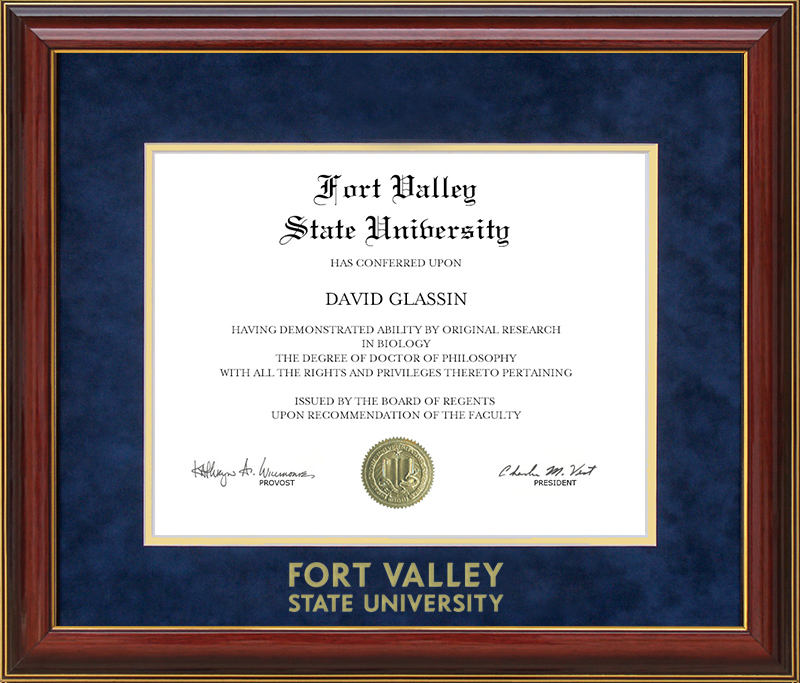 Fort Valley State University (FVSU) Diploma Frame