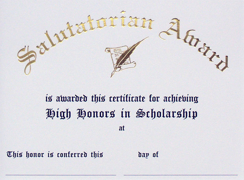 Certificates and Ribbon Crests