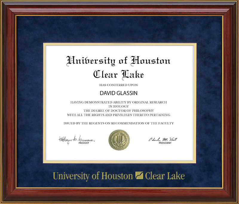 University of Houston Clear Lake (UHCL) Classic Diploma Frame with