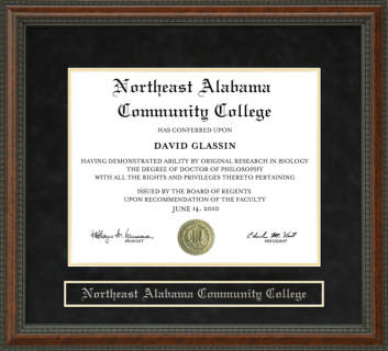 Northeast Alabama Community College (NACC) Diploma Frame