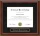 National Park College Mahogany Diploma Frame