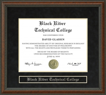 Black River Technical College (BRTC) Diploma Frame