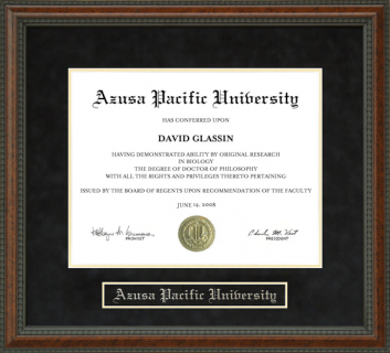 Azusa Pacific University (APU) Diploma Frame