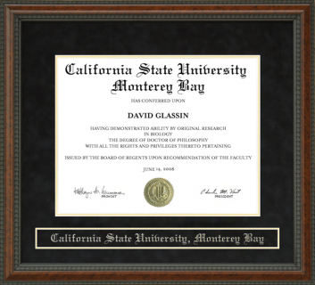 California State University, Monterey Bay (CSUMB) Diploma Frame