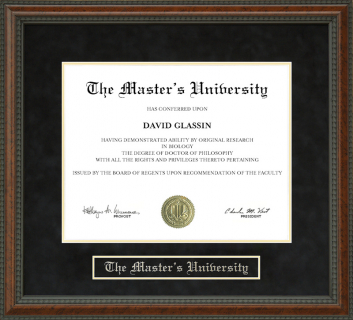 The Master's University Diploma Frame