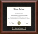 Pierce College Mahogany Diploma Frame