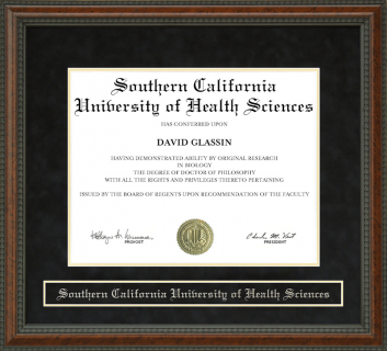 Southern California University of Health Sciences Diploma Frame
