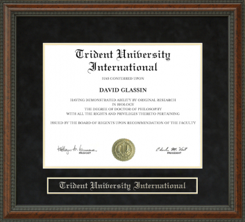 Trident University International Diploma Frame