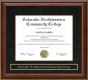 Colorado Northwestern Community College (CNCC) Mahogany Diploma Frame