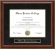 Otero Junior College (OJC) Mahogany Diploma Frame