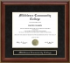Middlesex Community College Mahogany Diploma Frame