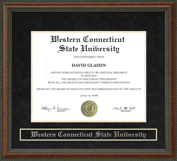 Western Connecticut State University (WestConn) Diploma Frame